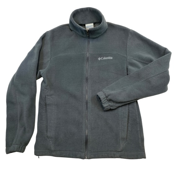 Columbia Jackets & Blazers - Columbia Interchange Fleece Jacket Gray Full Zip Warm Outdoor Small Retro